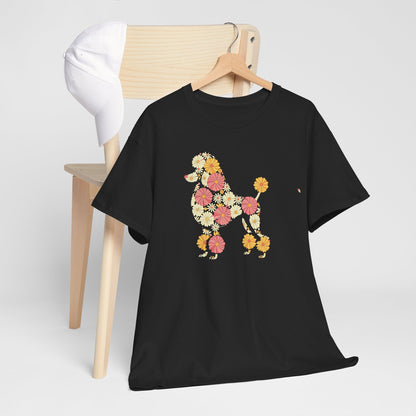 Funny Floral Flower Poodle Mom Grandma Womens Mothers Day T-Shirt