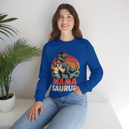 Mamasaurus T Rex Dinosaur Mama Saurus Family Matching Women Sweatshirt