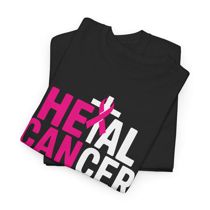 Heal Cancer Believe God Christian Breast Cancer Awareness T-Shirt
