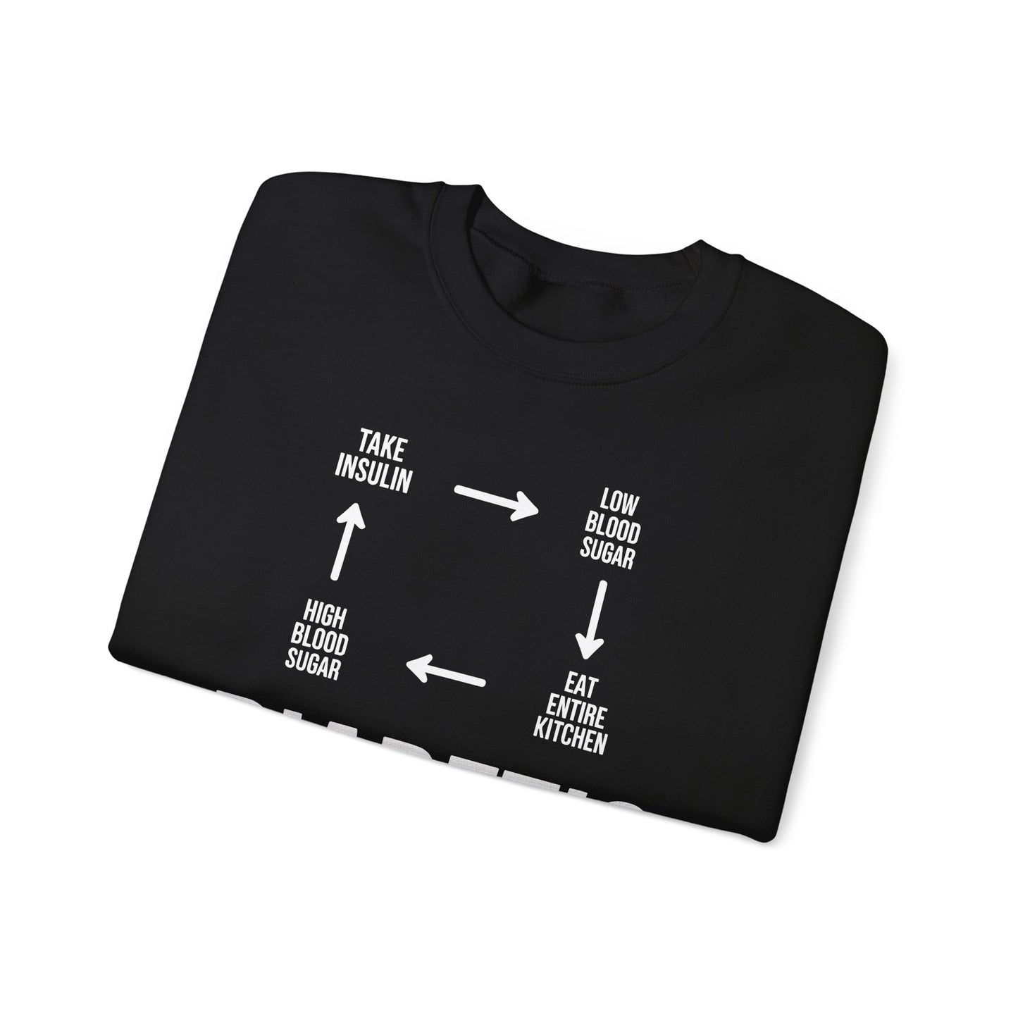 Funny Diabetic Type 1 Diabetes T1D Diabetes Awareness Sweatshirt