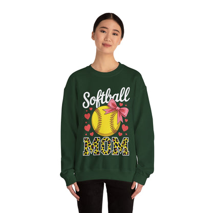 Softball Mom Headband Leopard Softball Ball Mothers Day Mama Sweatshirt