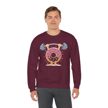 Funny Weightlifing Fitness Workout Gym Donut Lover Sweatshirt