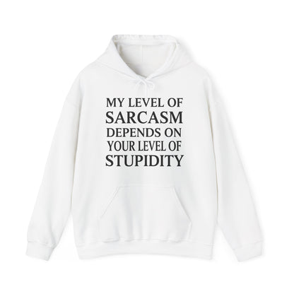 Funny Sarcastic Humor My Level of Sarcasm Sarcastic Quote Hoodie
