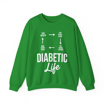 Funny Diabetic Type 1 Diabetes T1D Diabetes Awareness Sweatshirt