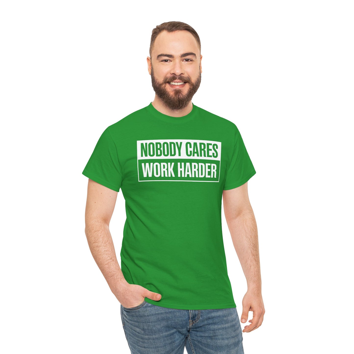 Nobody Cares Work Harder Fitness Workout Gym Gift T-Shirt