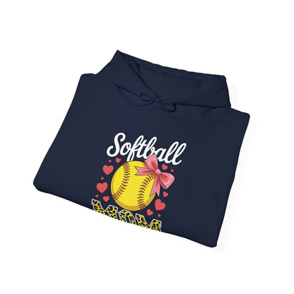 Softball Mom Headband Leopard Softball Ball Mothers Day Mama Hoodie