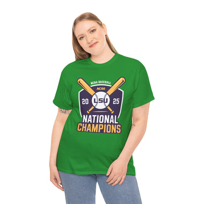 LSU Baseball 2025 National Champions Logo T-Shirt