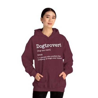 Dogtrovert Definition, Funny Dog Hoodie For Men Women