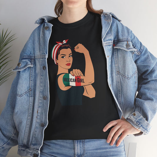 Mexican Girl Mujer Rosie Riveter Cinco De Mayo Fiesta T-Shirt Women