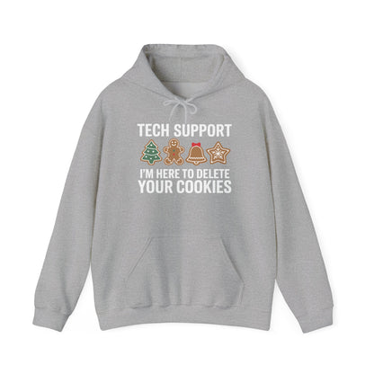 Christmas Tech Support Here To Delete Cookies Xmas Men Women Hoodie
