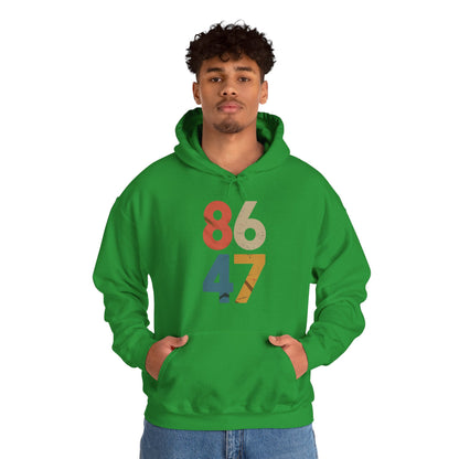 Classic Vintage 80s Style 86 47 Anti Trump Hoodie