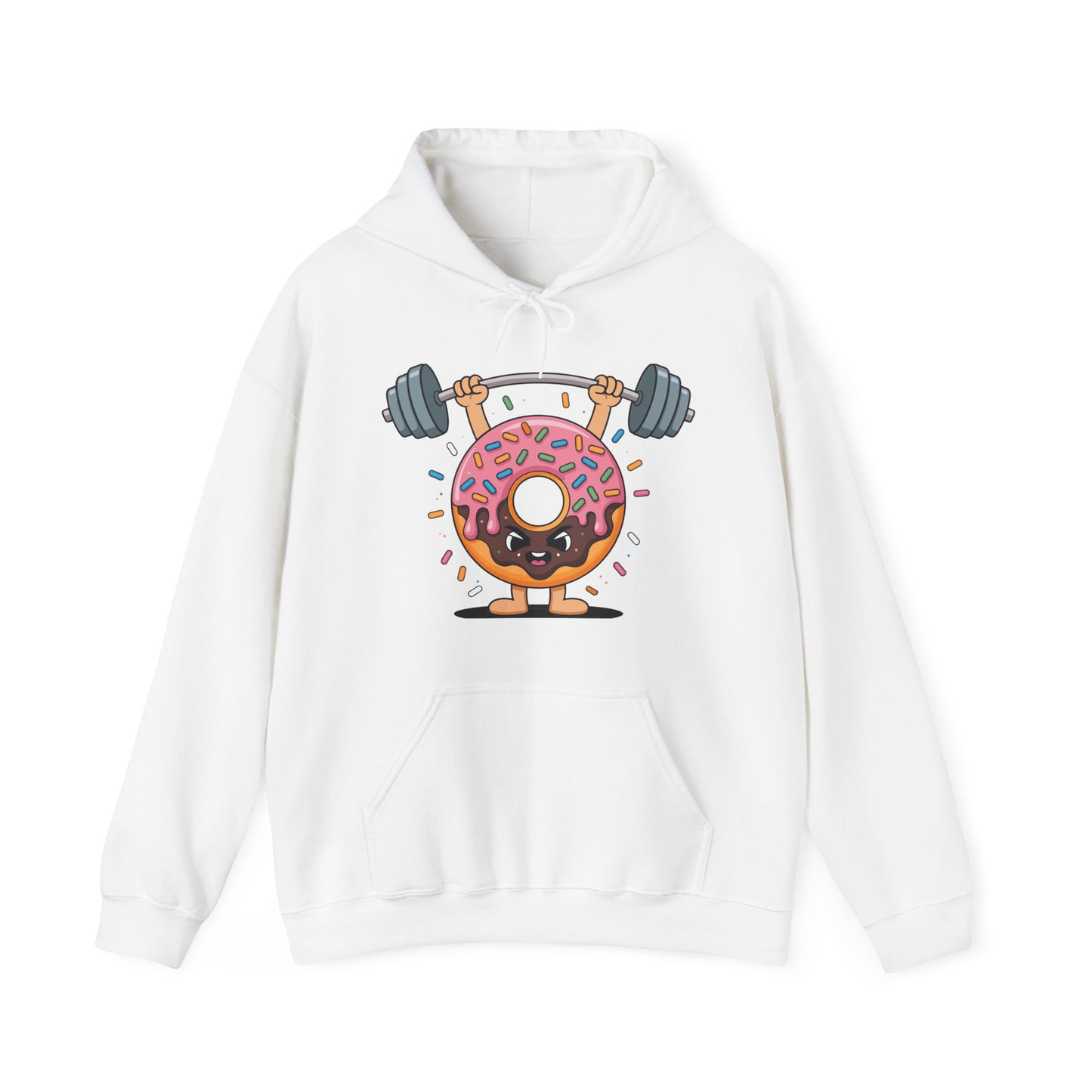 Funny Weightlifing Fitness Workout Gym Donut Lover Hoodie