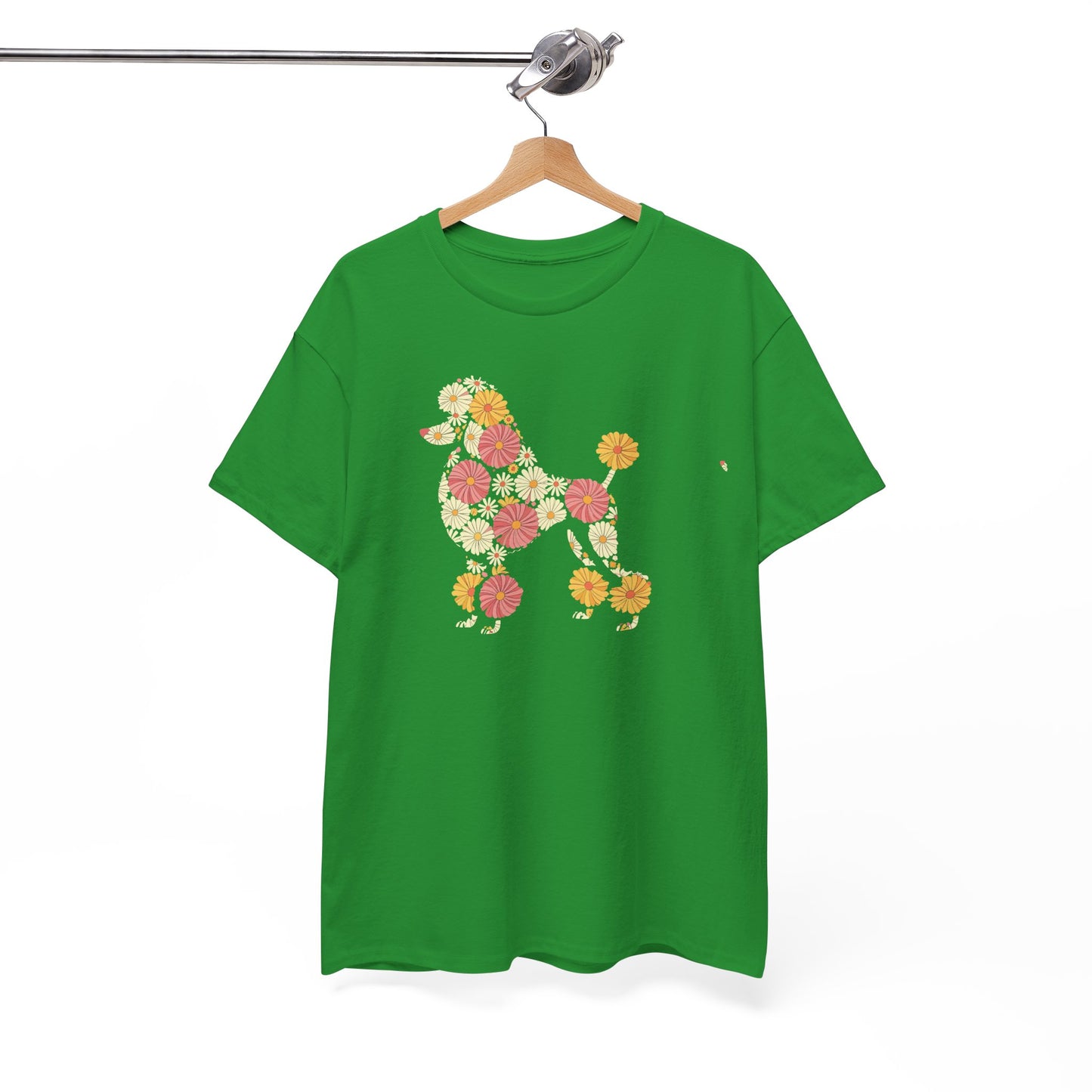 Funny Floral Flower Poodle Mom Grandma Womens Mothers Day T-Shirt