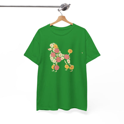 Funny Floral Flower Poodle Mom Grandma Womens Mothers Day T-Shirt