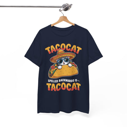 Tacocat Spelled Backwards Taco Cat Cinco De Mayo T-Shirt Men Women