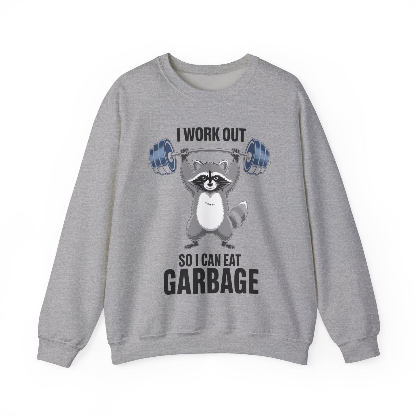 Raccoon Deadlift Bodybuilding Animal Funny Gym Fitness Sweatshirt
