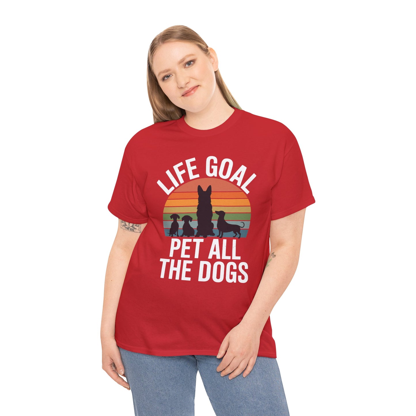 Life Goal Pet All The Dogs Funny Dog T-Shirt