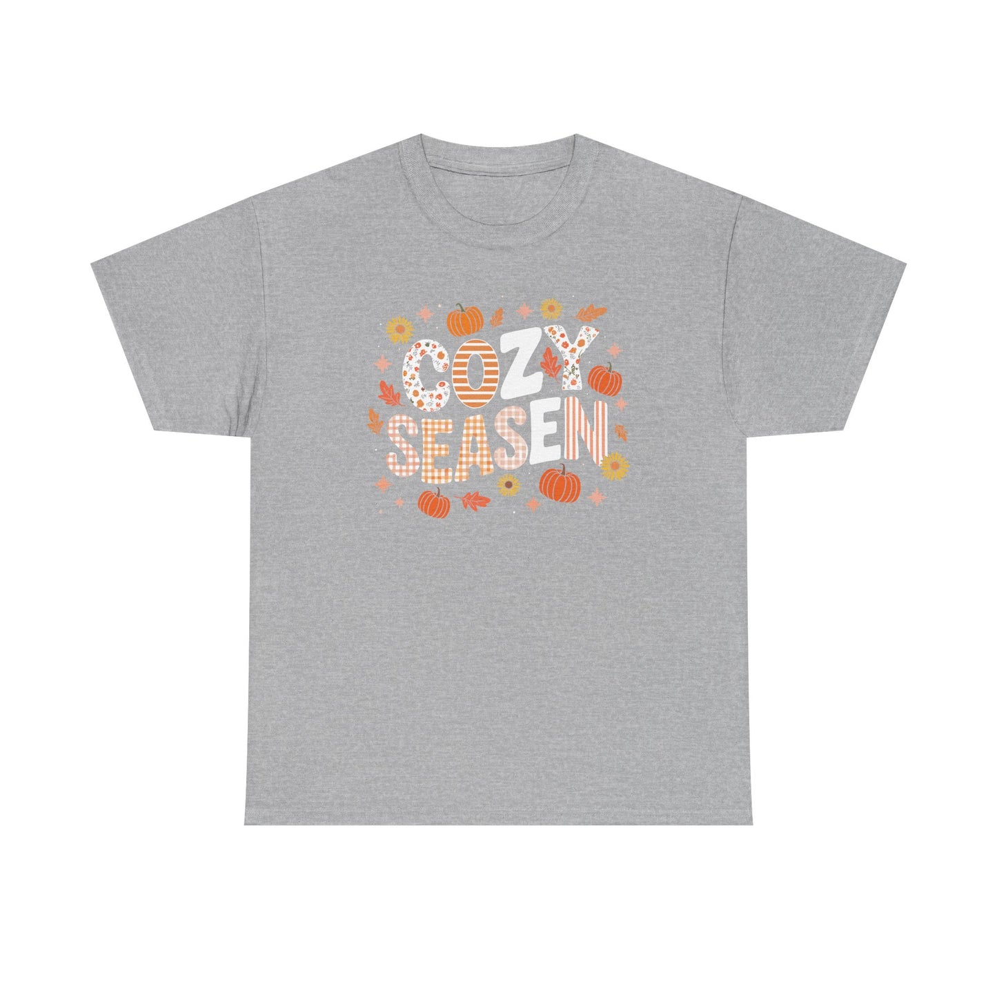 Cozy Season Autumn Fall Vibes Halloween Thanksgiving Pumpkin T-Shirt