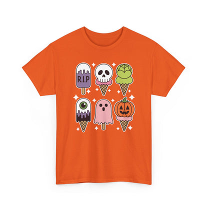 Horror Movie Summer Popsicle Halloween Ice Cream Summer-ween T-Shirt for Men Women