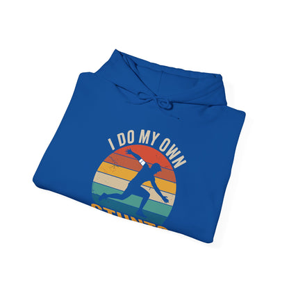 Funny I Do All My Own Stunts Broken Bones Hoodie