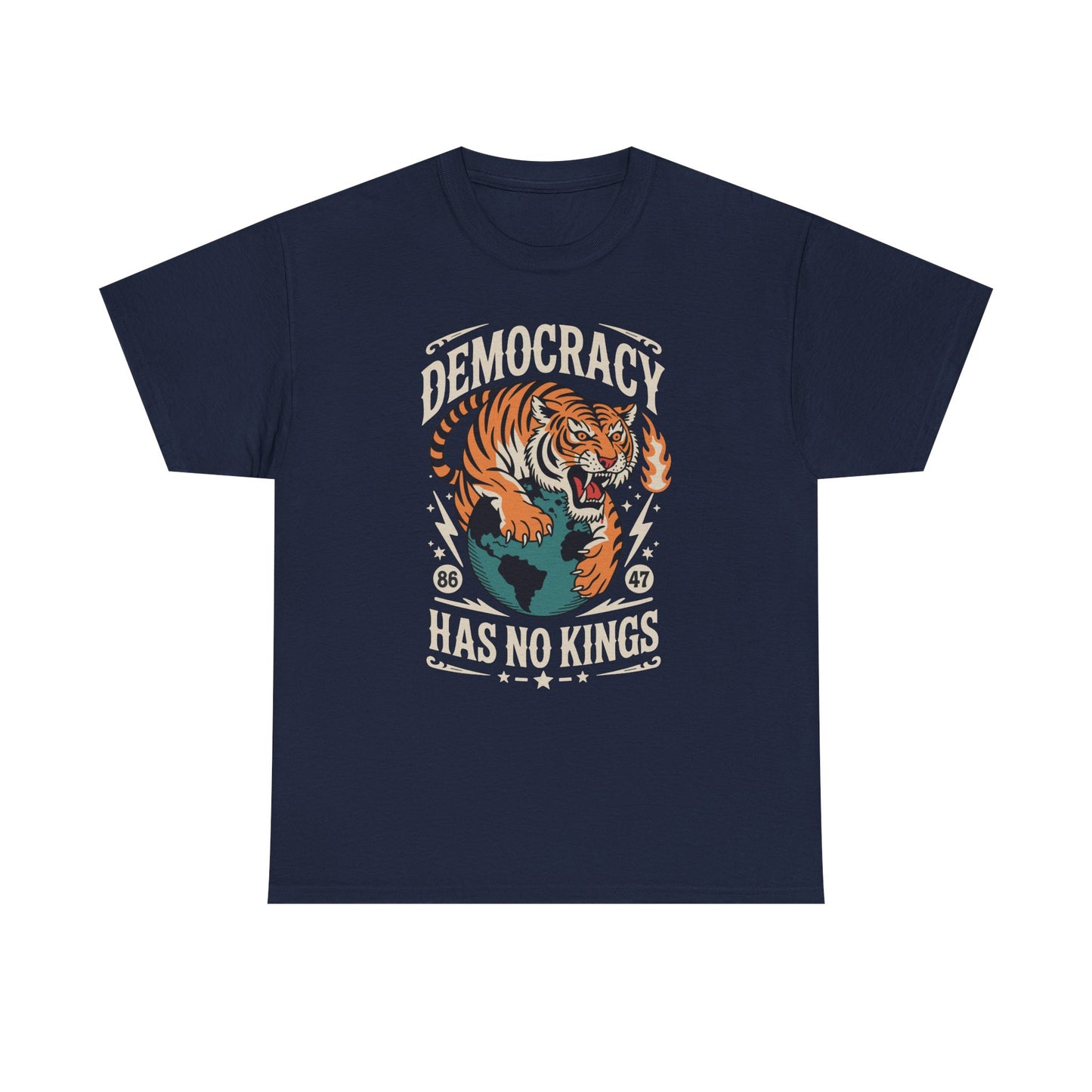 Democracy Has No King 8647 Anti Trump America Social Justice T-Shirt