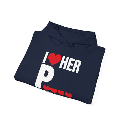 Funny Valentine's Day Couple Matching I Love Her Personality Hoodie