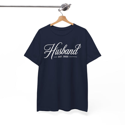 Couples Gifts For Husband And Wife Matching Husband Est 2025 Just Married Honeymoon Wedding T-Shirt