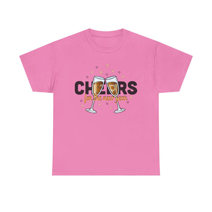 Happy New Year Cheers T-Shirt Festive New Year’s Eve Party Tee for Men and Women