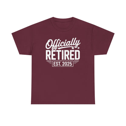 Funny Retirement 2025 Officially Retired Vintage Humor T-Shirt