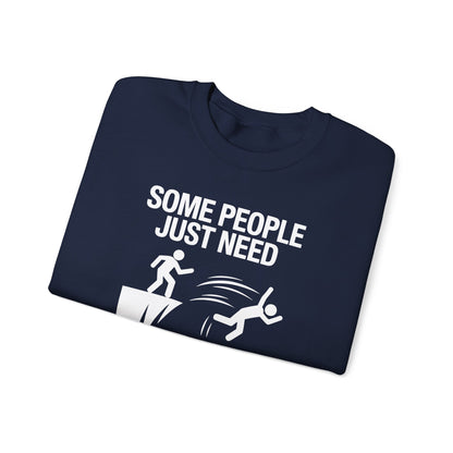 Funny Pat On The Back Adult Sarcastic Design Sweatshirt
