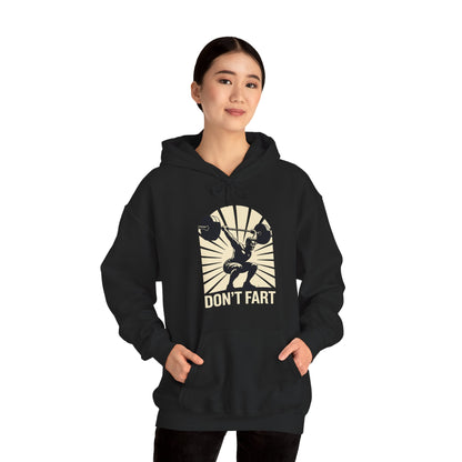 Don't Fart Fitness Gym Workout Weights Squat Humor Hoodie