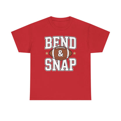 Funny Game Day Touchdown Season Cute Bend and Snap Football T-Shirt
