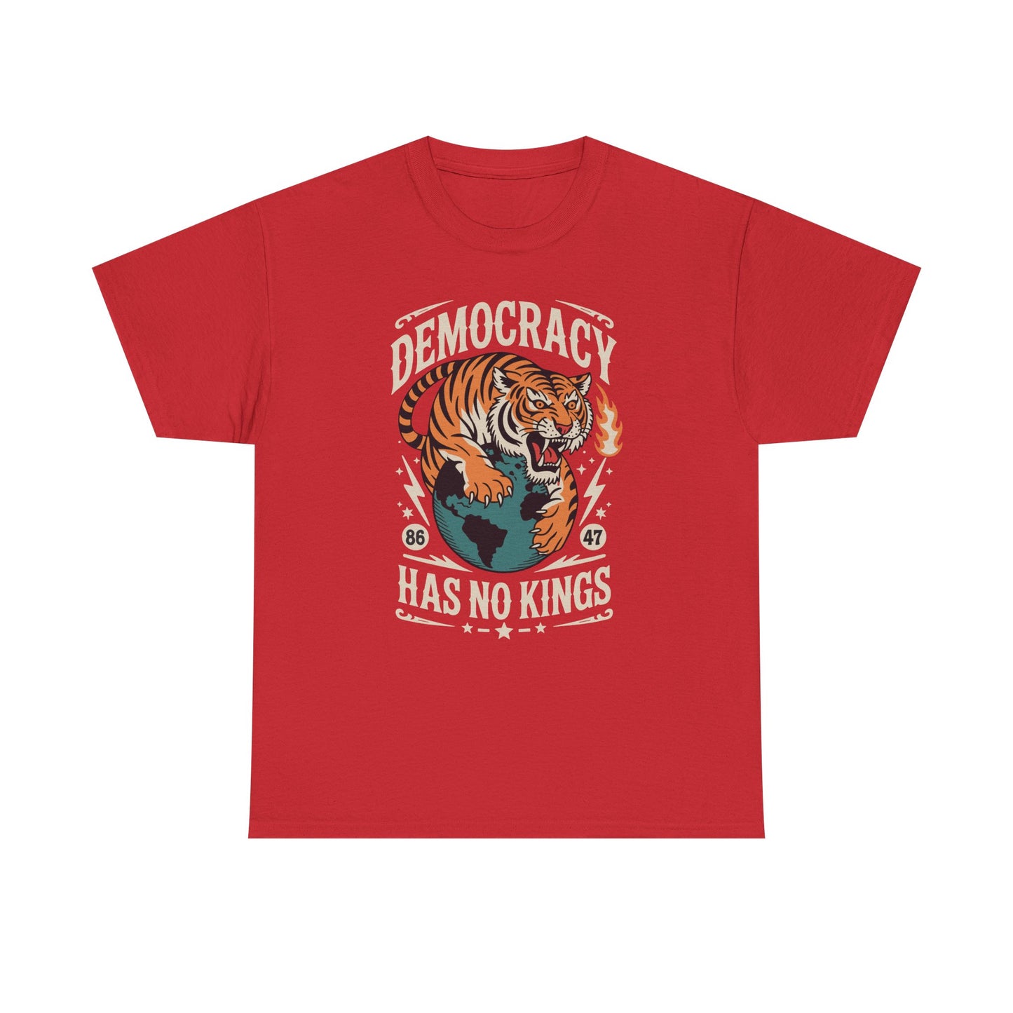 Democracy Has No King 8647 Anti Trump America Social Justice T-Shirt