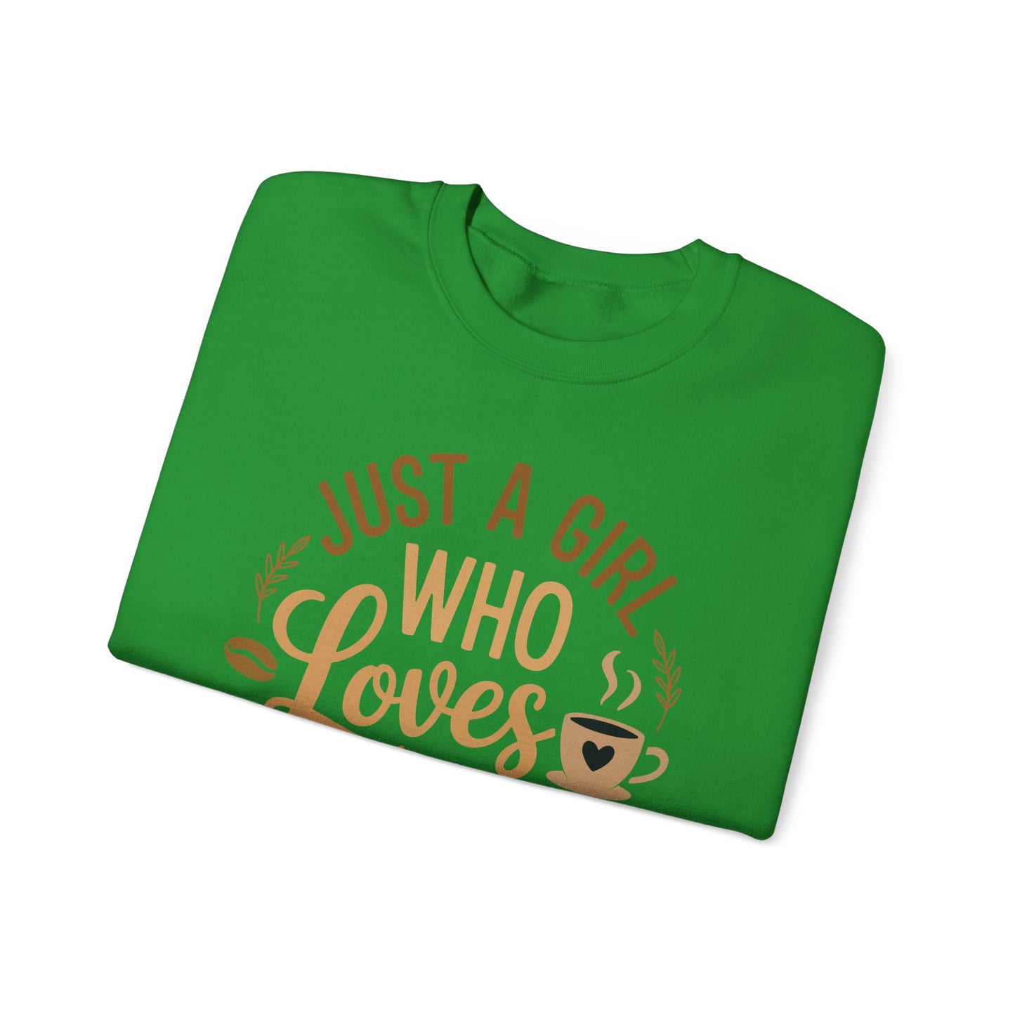 Just A Girl Who Loves Coffee Womens Coffee Lover Sweatshirt