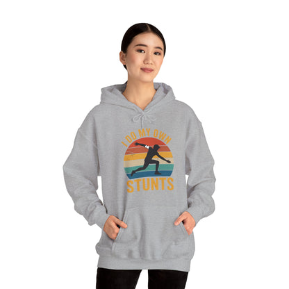 Funny I Do All My Own Stunts Broken Bones Hoodie