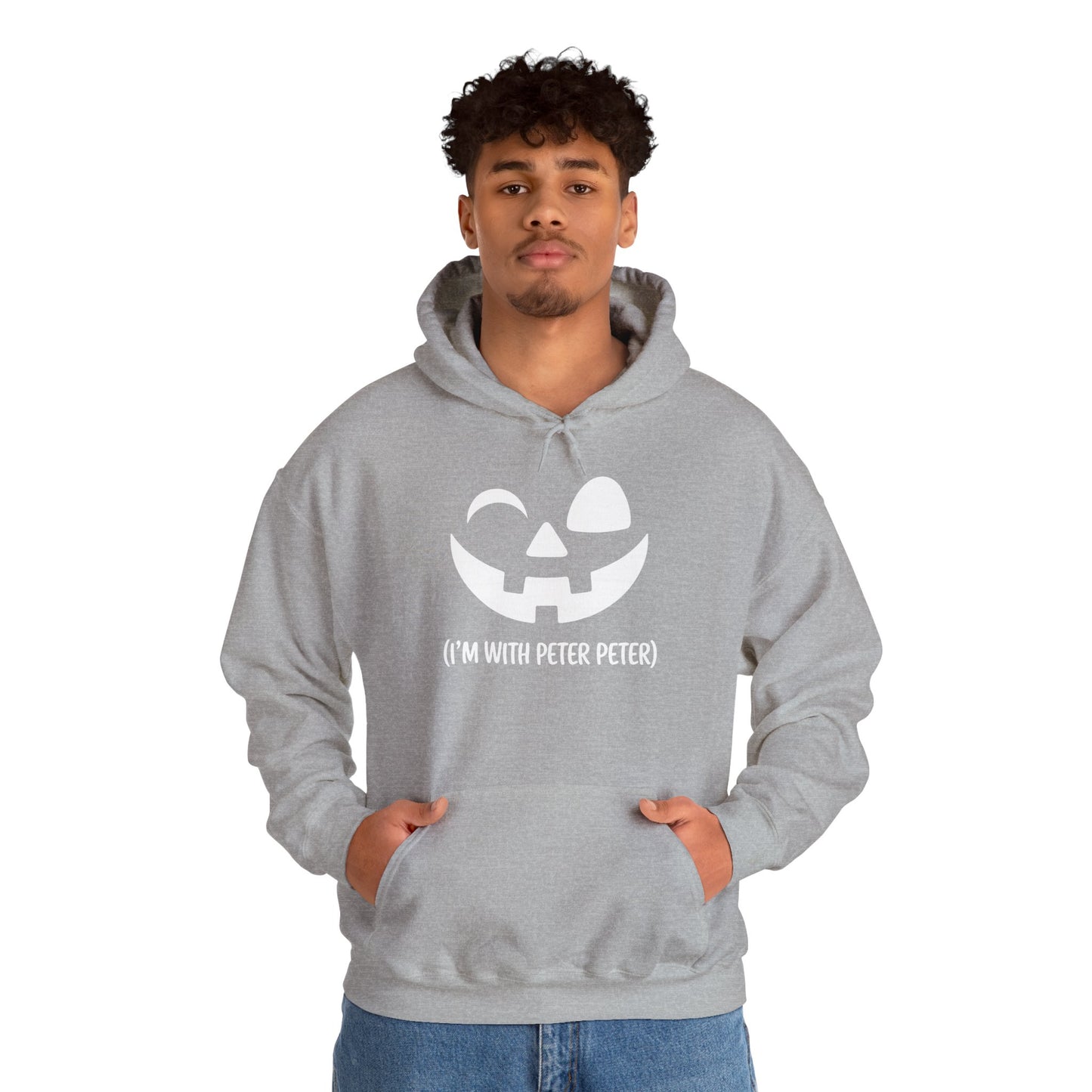 Im With Peter Couple Halloween Adult Eater Pumpkin Hoodie