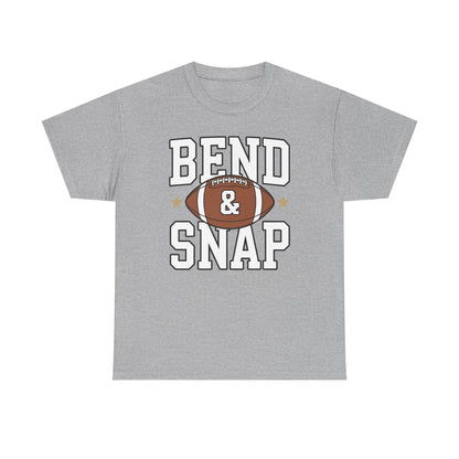 Funny Game Day Touchdown Season Cute Bend and Snap Football T-Shirt