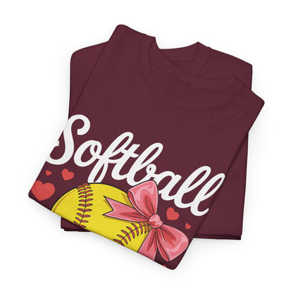 Softball Mom Headband Leopard Softball Ball Mothers Day Mama T-Shirt