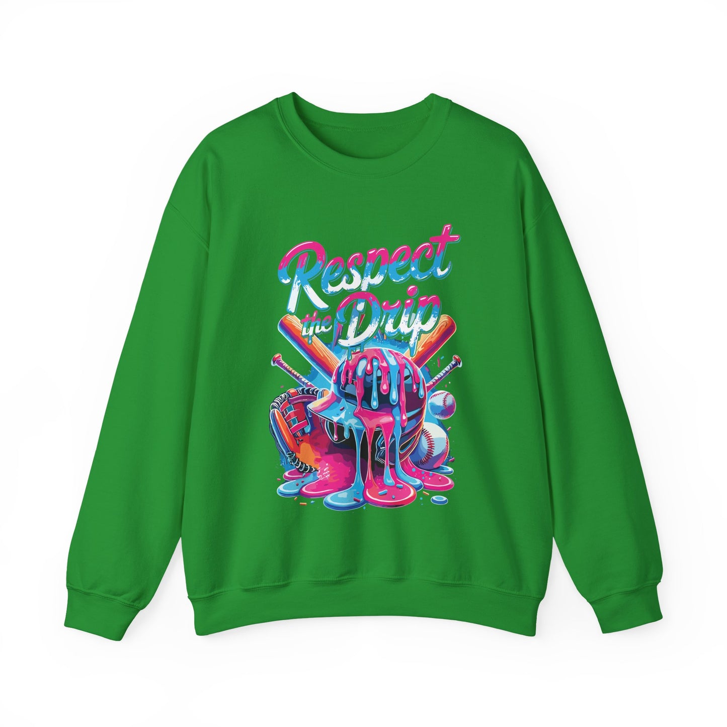 Baseball Drip For Boys Ice Cream Respect The Drip Baseball Sweatshirt
