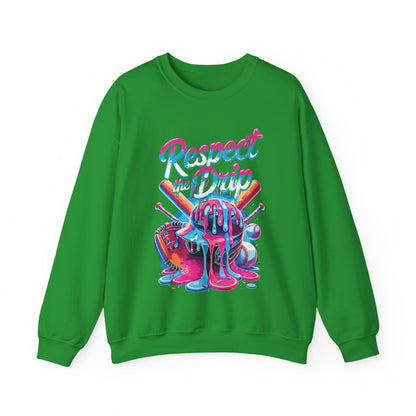 Baseball Drip For Boys Ice Cream Respect The Drip Baseball Sweatshirt