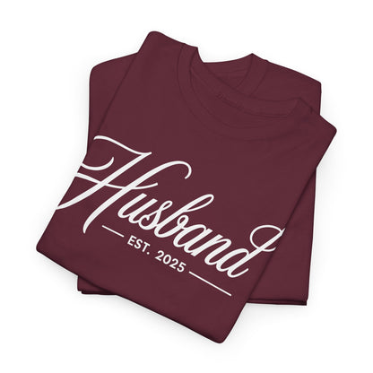 Couples Gifts For Husband And Wife Matching Husband Est 2025 Just Married Honeymoon Wedding T-Shirt