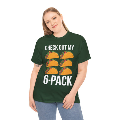 Funny 6 Pack Fitness Taco Mexican Gym Top for Taco Lovers T-Shirt