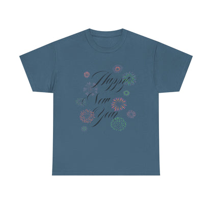 Happy New Year T-Shirt Festive Celebration Tee for Men and Women