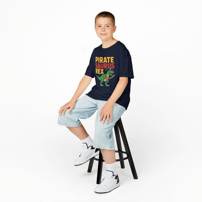 Pirate Saurus T-Rex Dinosaur Funny Halloween Costume Boys T-Shirt