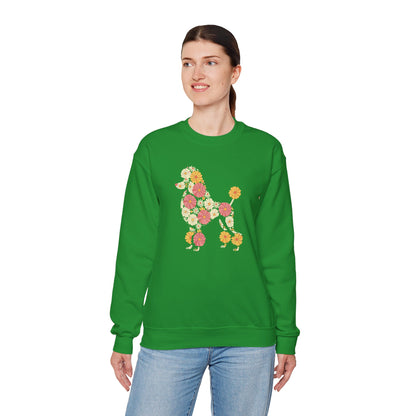 Funny Floral Flower Poodle Mom Grandma Womens Mothers Day Sweatshirt