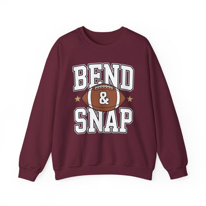 Funny Game Day Touchdown Season Cute Bend and Snap Football Sweatshirt