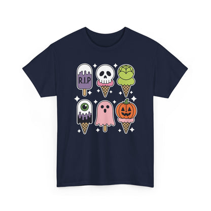 Horror Movie Summer Popsicle Halloween Ice Cream Summer-ween T-Shirt for Men Women