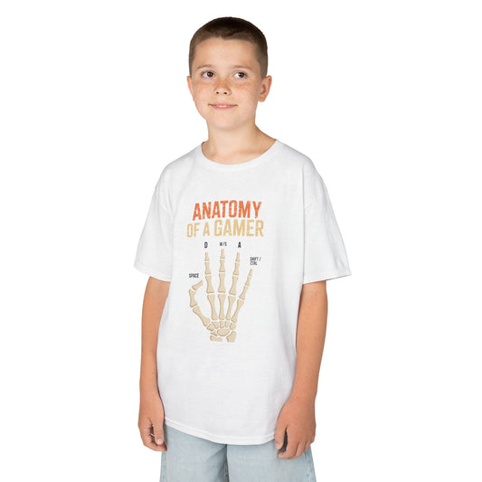 Funny Anatomy Of A Gamer Skeleton Hand Boys Kids Teens T-Shirt