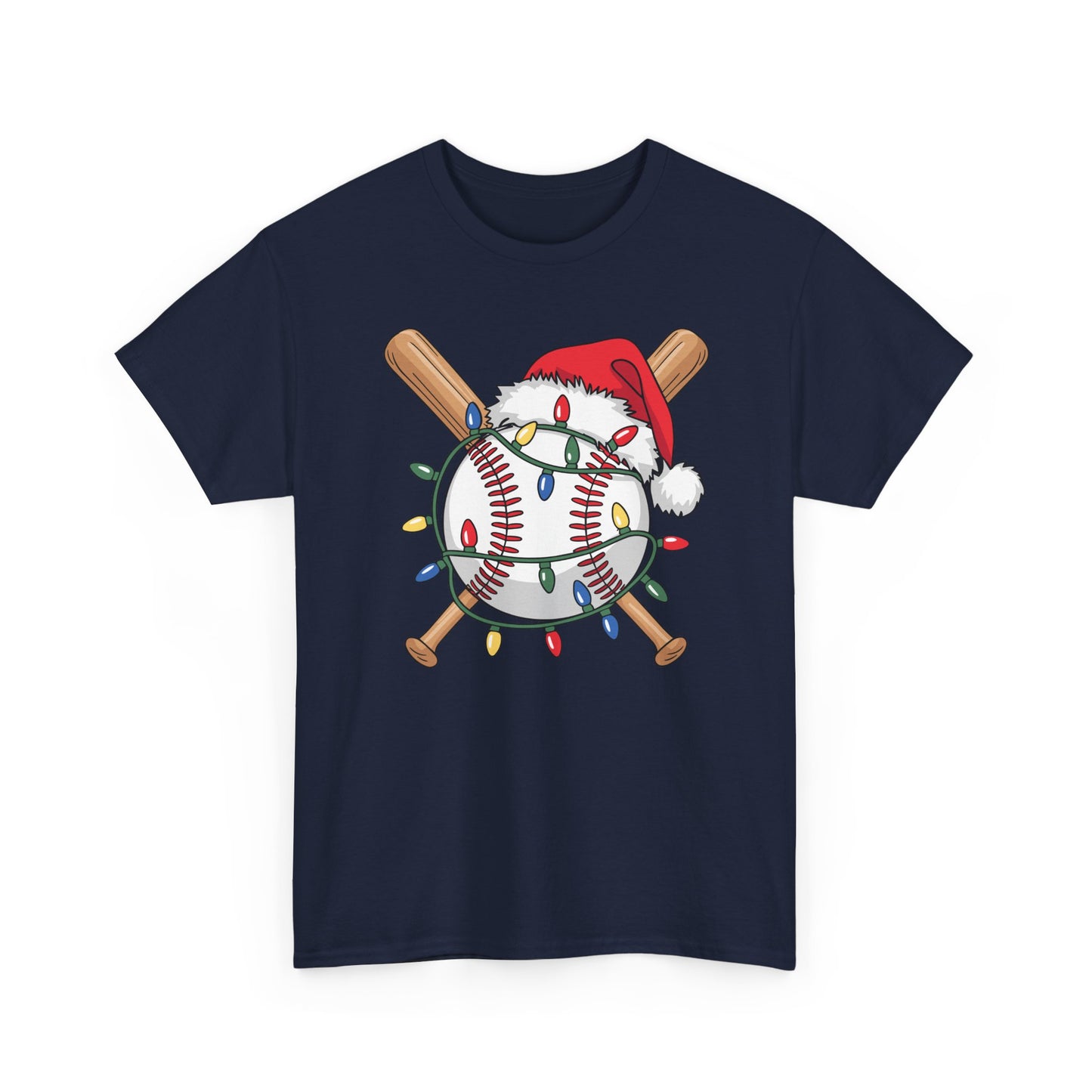 Santa Sports Design For Men Boys Christmas Baseball Player T-Shirt
