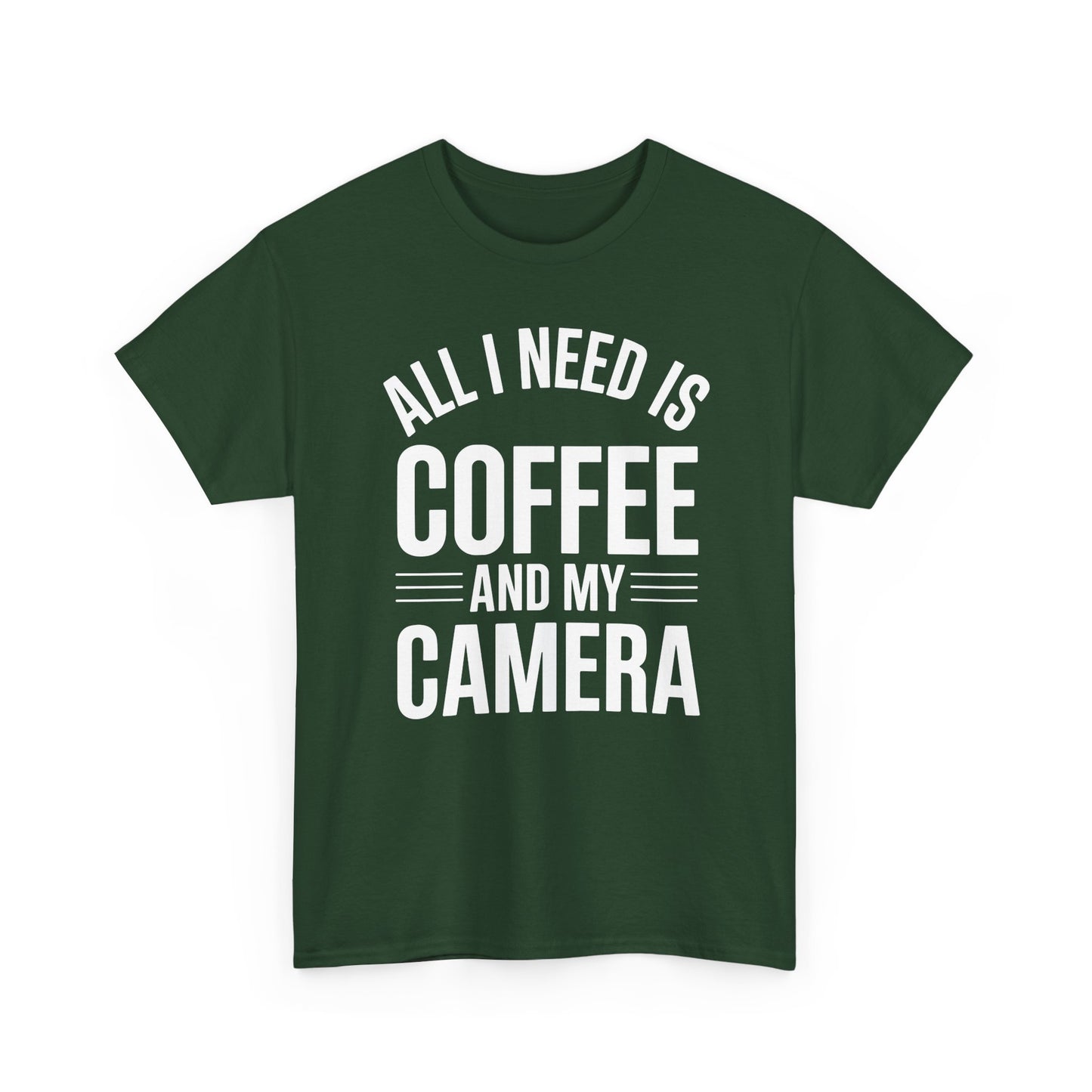 All I Need Is Coffee And My Camera Photography Gift T-Shirt